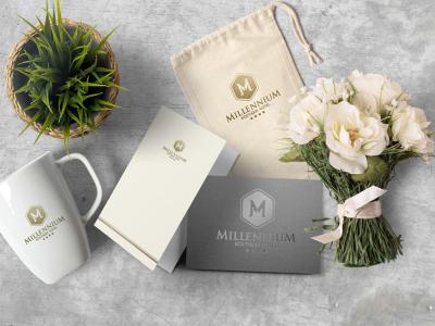 Thiết kế nhận diện thương hiệu khách sạn 4 sao Millenium Boutique Hotel